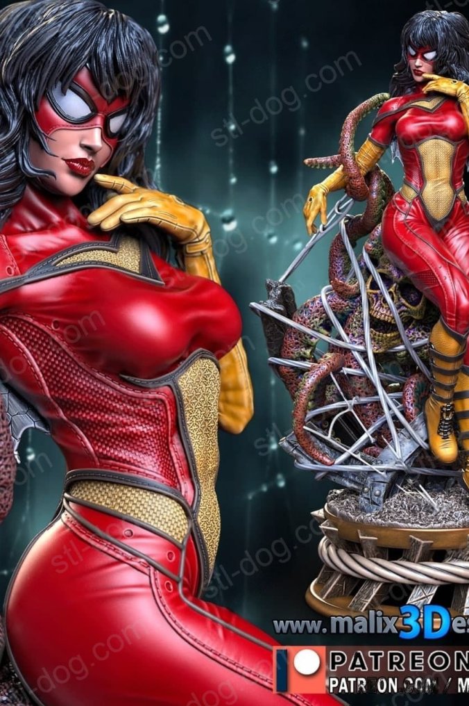 蜘蛛女侠(Spider Woman) 3D打印图纸